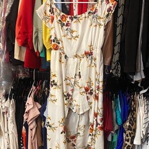 Women’s Cream Floral romper